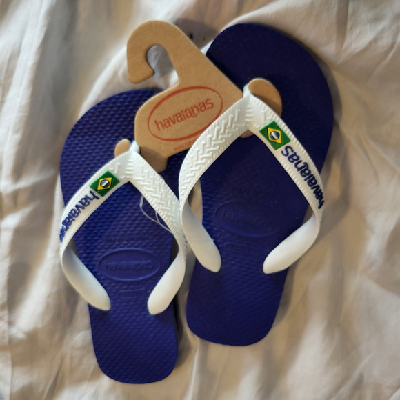 NWT Havaianas Kids' Brazil Logo Flip Flops size  2Y - Picture 4 of 4